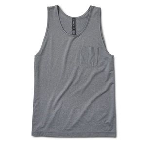 Vuori Tradewind Performance Tank Small Grey